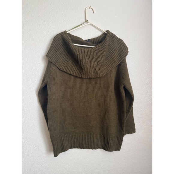 Fashion Nova Off Shoulder Sweater Dress Olive Green Size XL - Picture 3 of 8